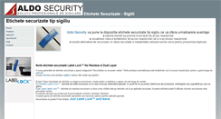 Desktop Screenshot of etichete.aldo.ro