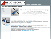 Tablet Screenshot of etichete.aldo.ro